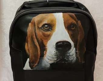 Custom Painted Portrait of YOUR Pet on an ebags Daypack CTS