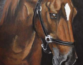 Original Painting of 'Nadia' the Quarter Horse 16"x 20"