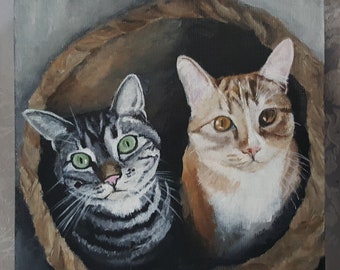 8"x8" Custom Painting of YOUR pet