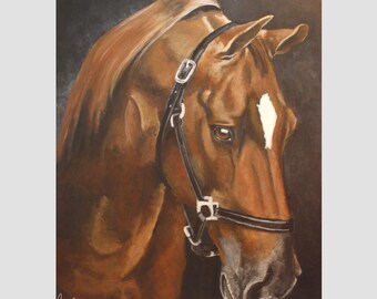 Original Painting of 'Nadia' the Quarter Horse 16"x 20"