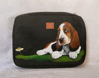 Custom Painted Tablet Sleeve Hand Painted Portrait of Your Pet