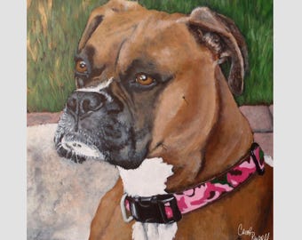 16"x16" Custom Painting of YOUR pet on a wood panel