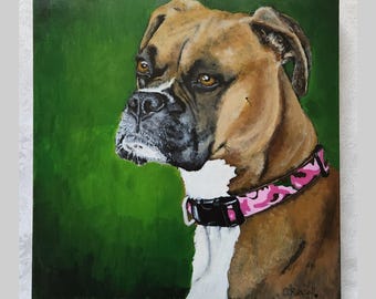 16"x16" Custom Painting of YOUR pet on a wood panel