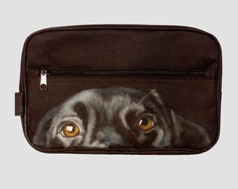Custom Mens Custom Painted Dopp Kit with your pet's image