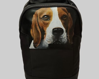 Custom Painted Portrait of YOUR Pet on an ebags Daypack CTS