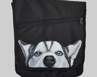 Custom Eddie Bauer Connect Tech Travel Bag Handpainted with YOUR Pet's Portrait