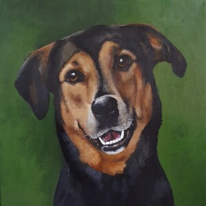 12x12 Custom Painted Portrait of YOUR pet image 3