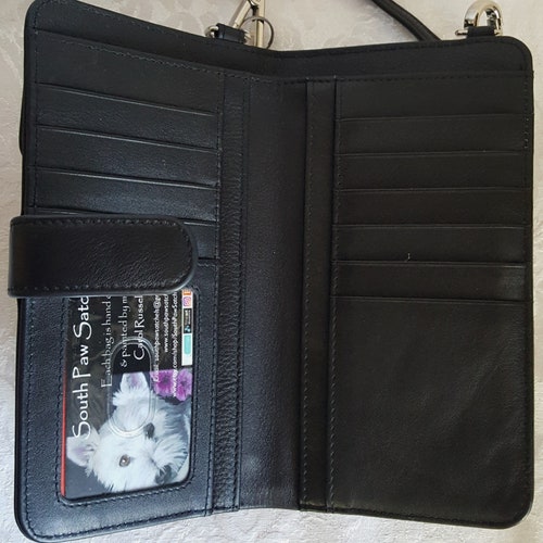 Custom Painted Phone Wallet Crossbody Purse Leather Hand Painted with shops YOUR Pet's Portrait