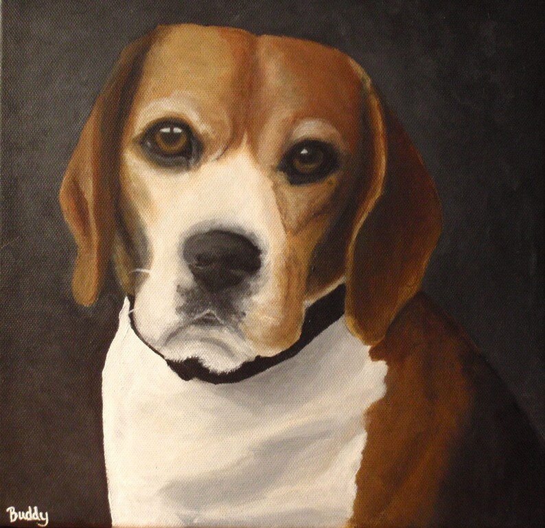 12x12 Custom Painted Portrait of YOUR pet image 5