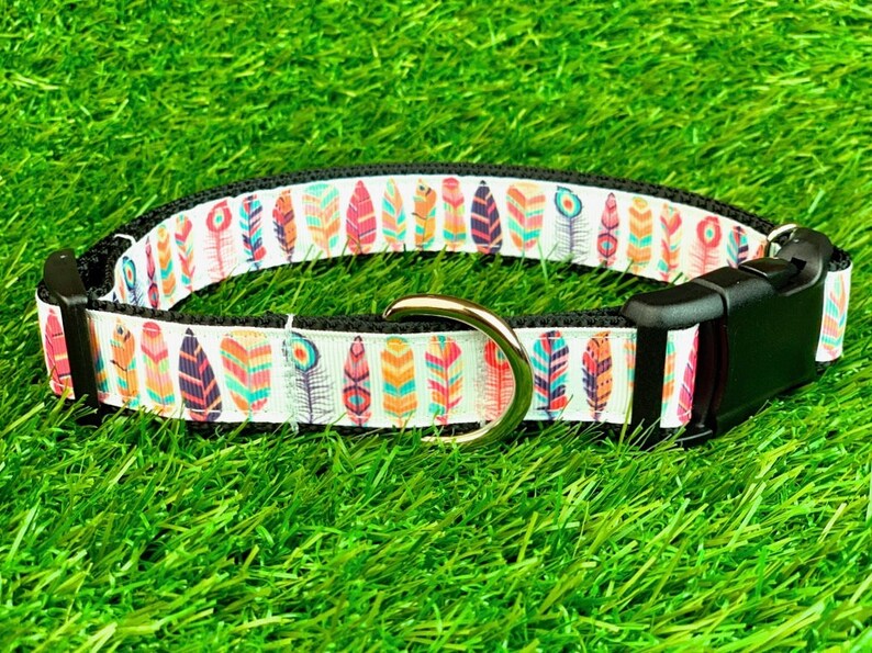 Dog Collar Dog Leash or Matching Set w White Pink Blue Native Etsy