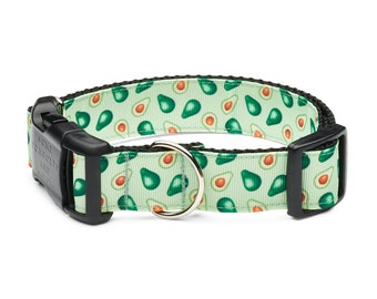 Amazing Avocado Green Dog Collar with tag holder, Dog Collar and Leash available as a set, free shipping on all orders