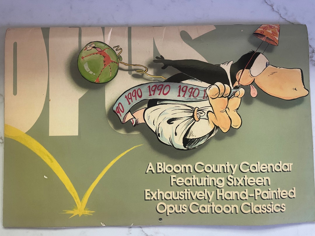 A Bloom County Calendar 1990 by Berke Breathed opus 1990 Etsy