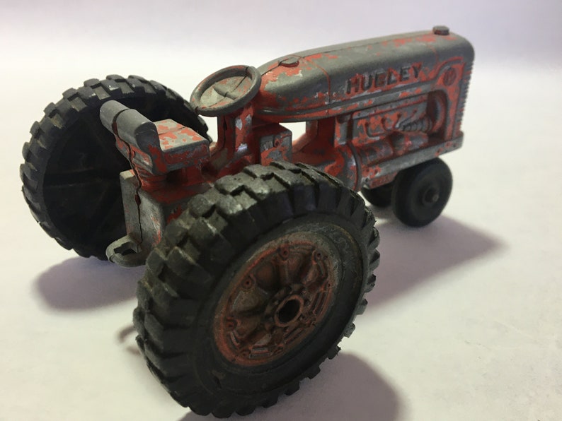 Vintage Hubley Toy Tractor Originally Red Etsy