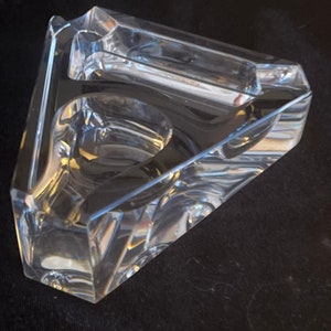 Cartier Crystal Pipe Holder and Ashtray