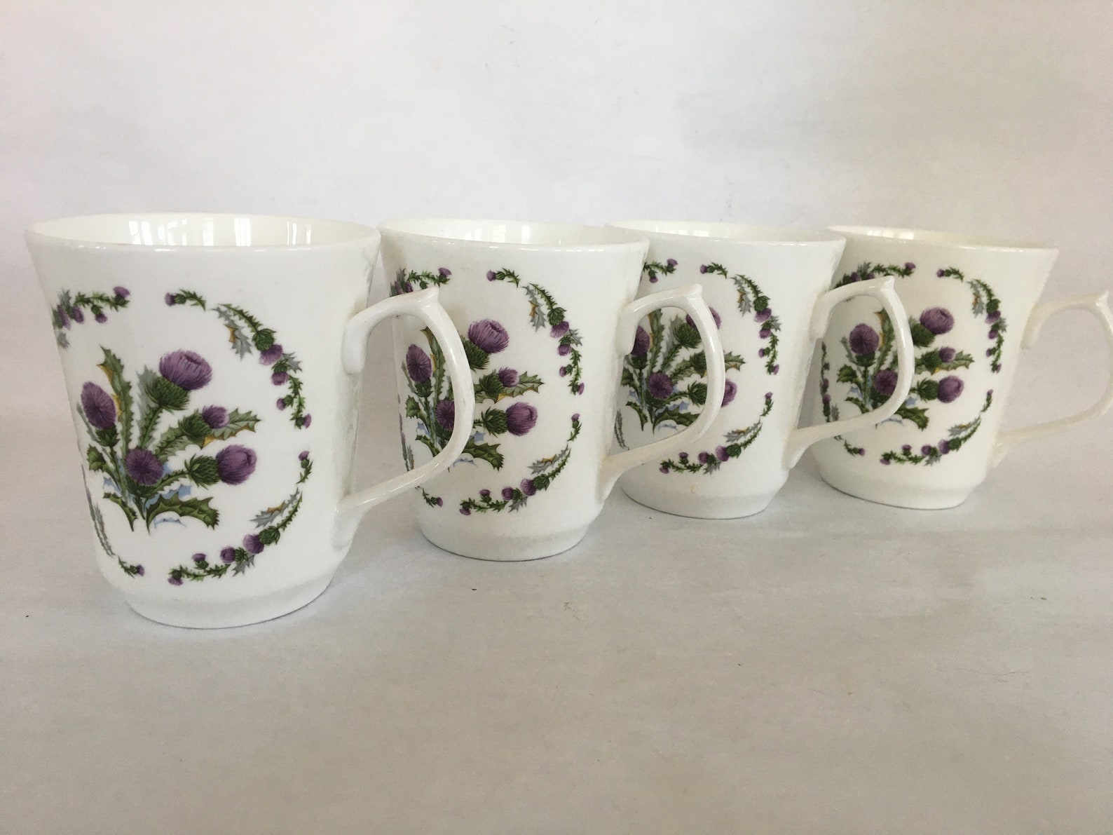 Balfour Bone China Mugs Made in Scotland Set of Four 4 Etsy
