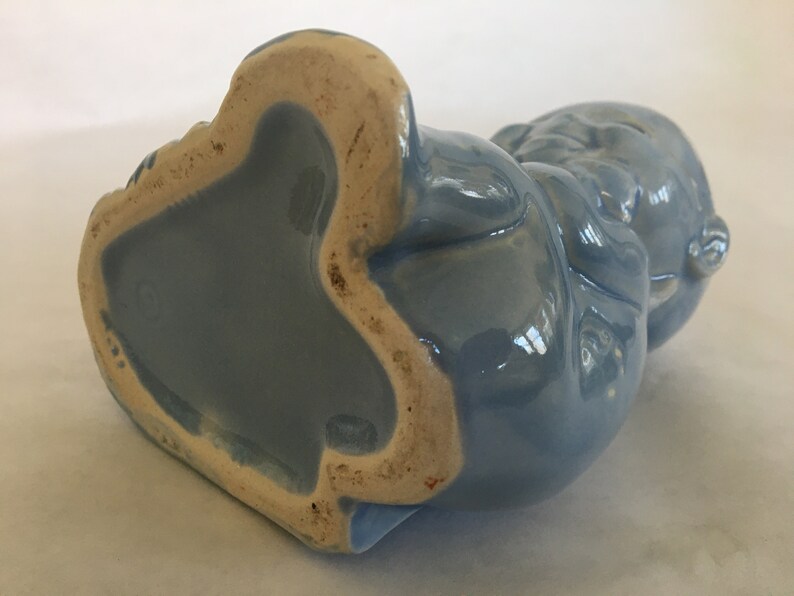 Kewpie Planter Vintage Powder Blue