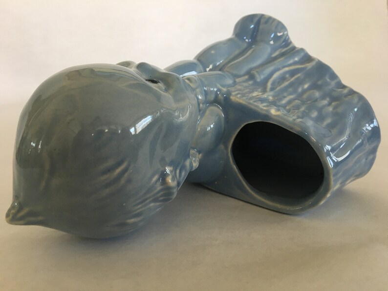 Kewpie Planter Vintage Powder Blue