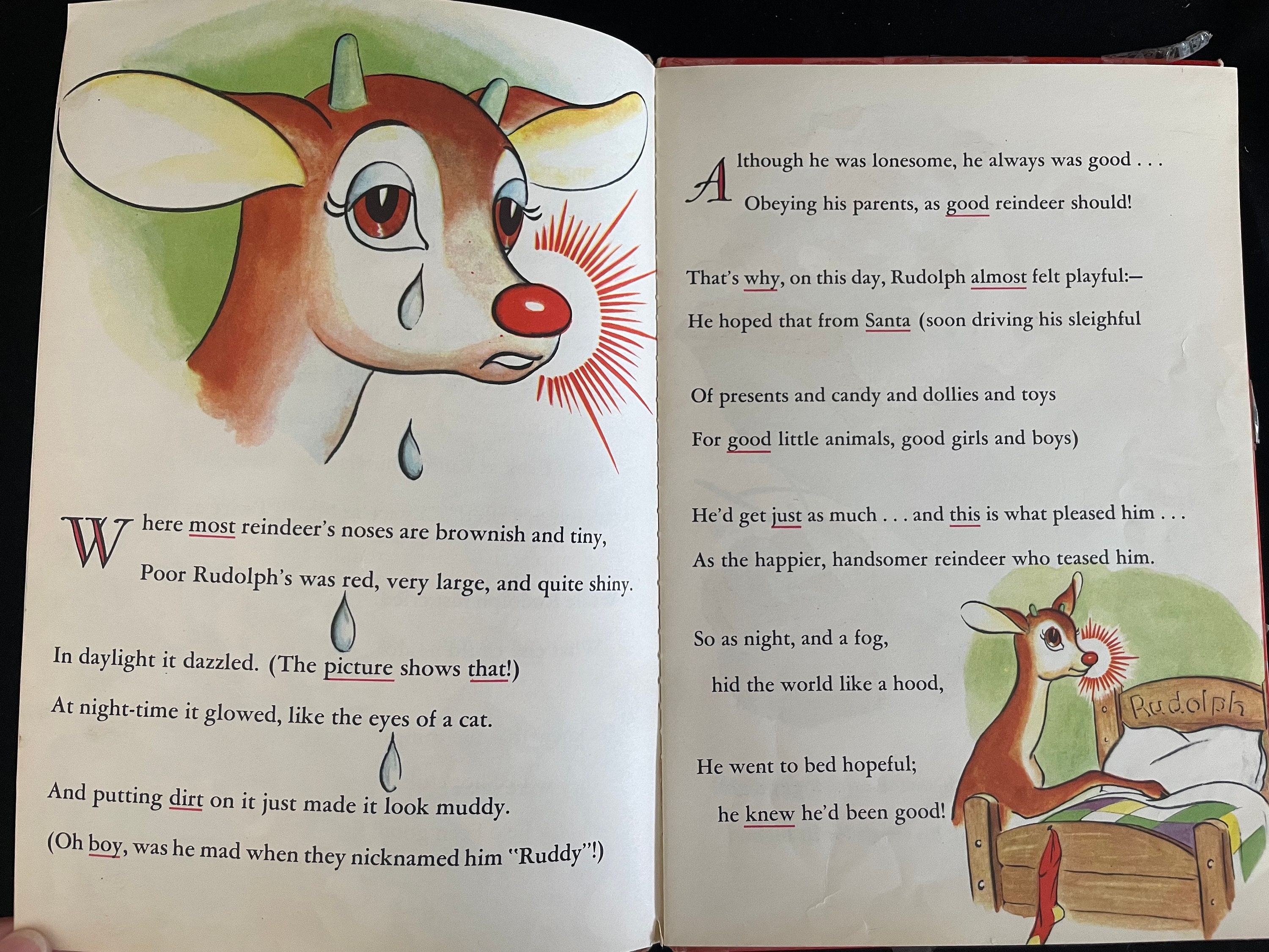 Rudolph the Red Nose Reindeer by Robert L. May - Etsy