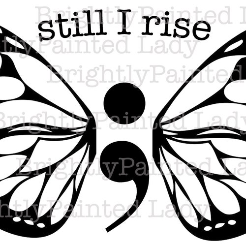 Semicolon Butterflies Suicide Prevention Awareness Svg - Etsy