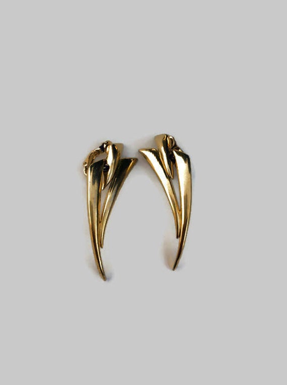 Retro Givenchy Earrings clip on Dangling earrings
