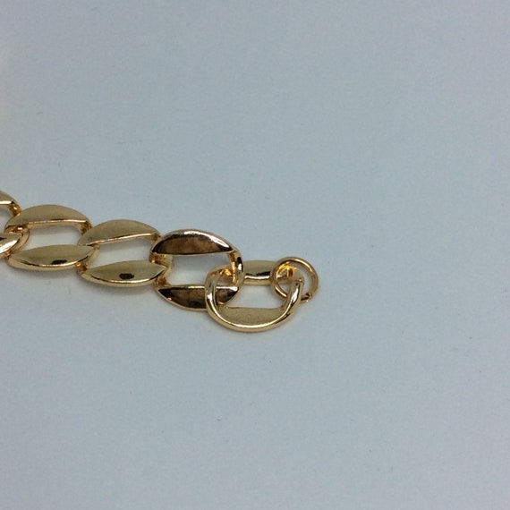 Vintage Jackie Kennedy Polished link Crystal brac… - image 6