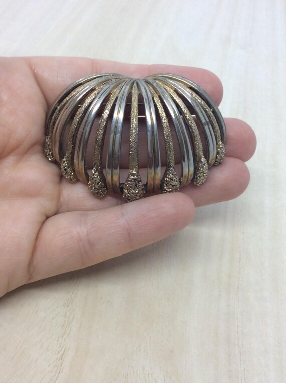 Tortolani brooch Earrings set Demi parure - image 3