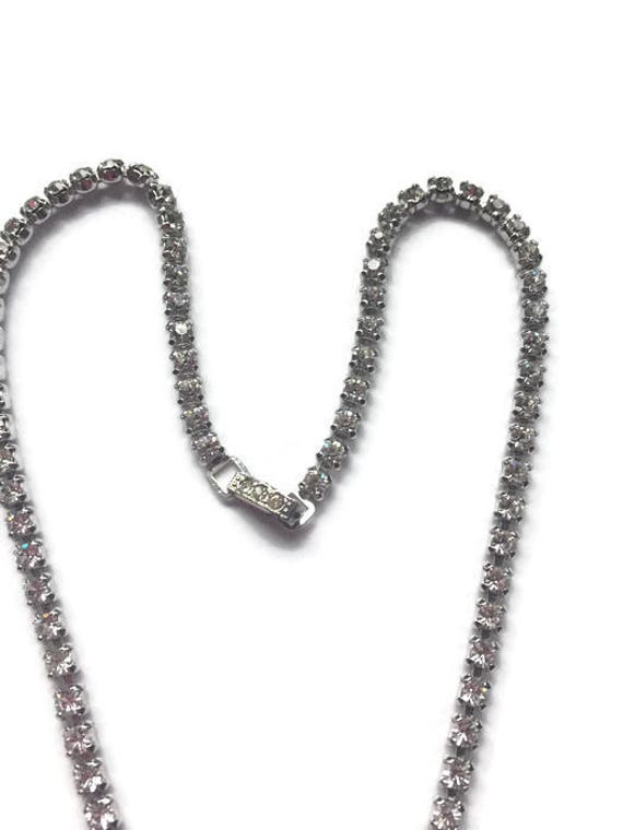 Rhinestone necklace Vintage jewelry Wedding jewel… - image 9