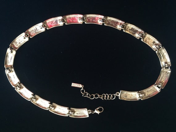 NAPIER jewelry set Square link necklace set Vinta… - image 8
