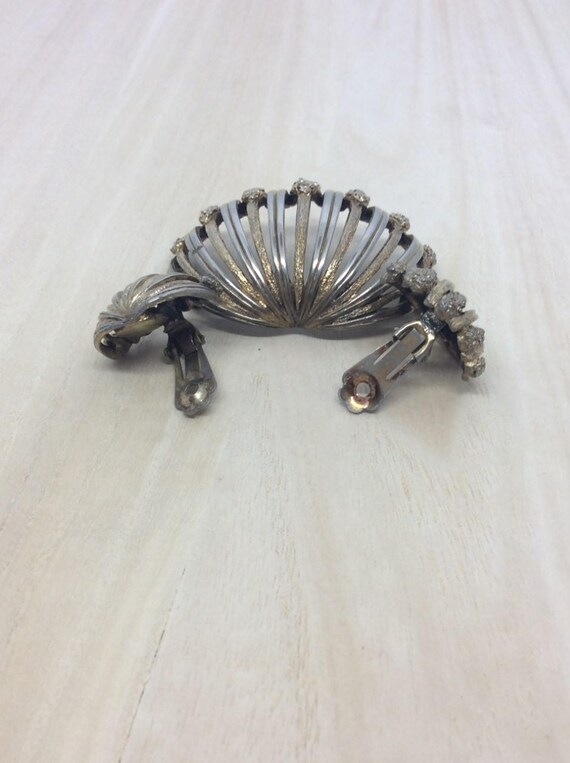 Tortolani brooch Earrings set Demi parure - image 8