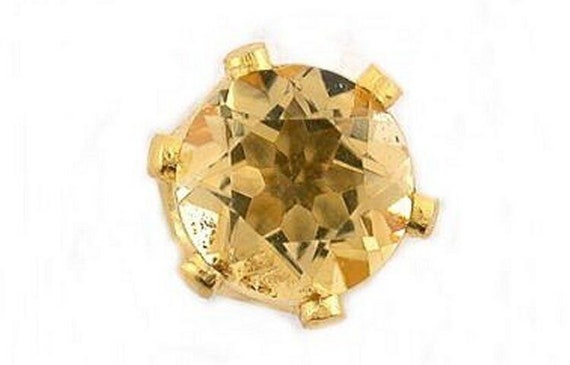 5mm Round Natural Golden Citrine Gemstone Gem Sto… - image 1