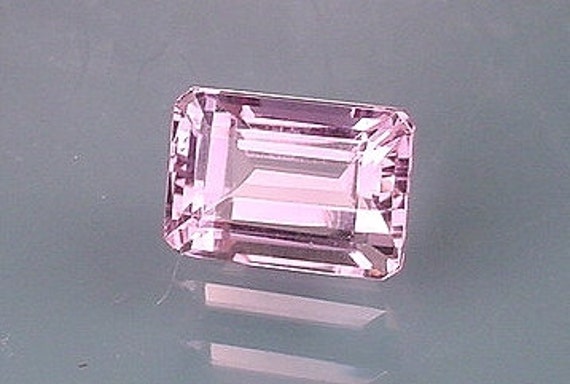 AMETHYST FLUORITE 22 x 15 MM EMERALD CUT ALL NATURAL