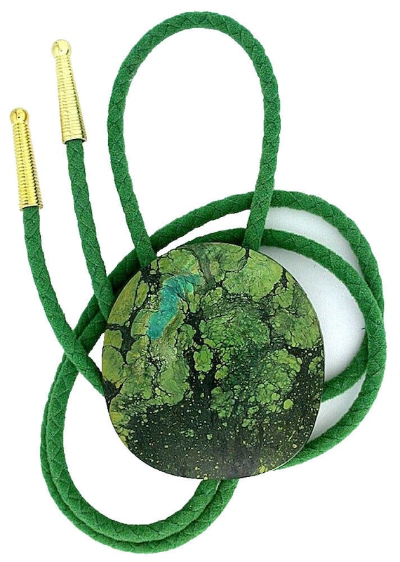 178.15 Carat Green Spiderweb Turquoise Cabochon C… - image 1