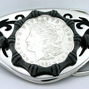 1921 Morgan Silver Dollar Belt Buckle - Etsy