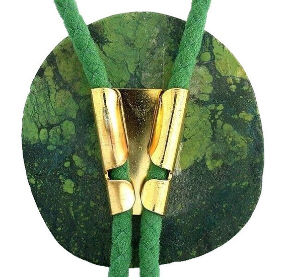178.15 Carat Green Spiderweb Turquoise Cabochon C… - image 2