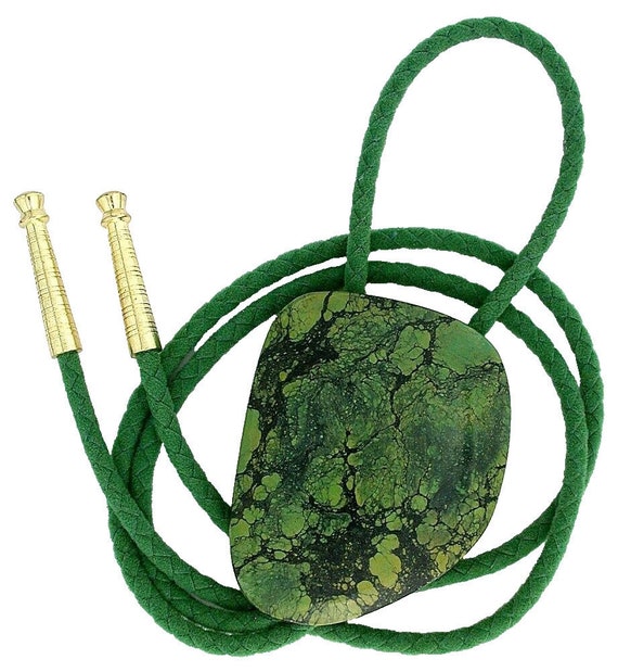 174.40 Carat Green Spiderweb Turquoise Cabochon C… - image 1