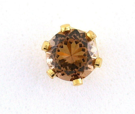 5mm Round Natural Golden Topaz Gemstone Gem Stone… - image 1