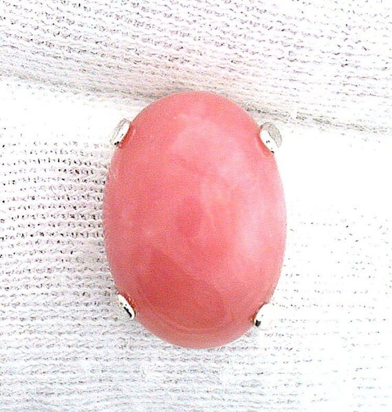 Sterling Silver Oval 14x10 Pink Opal Cabochon Cab Gemstone Gem