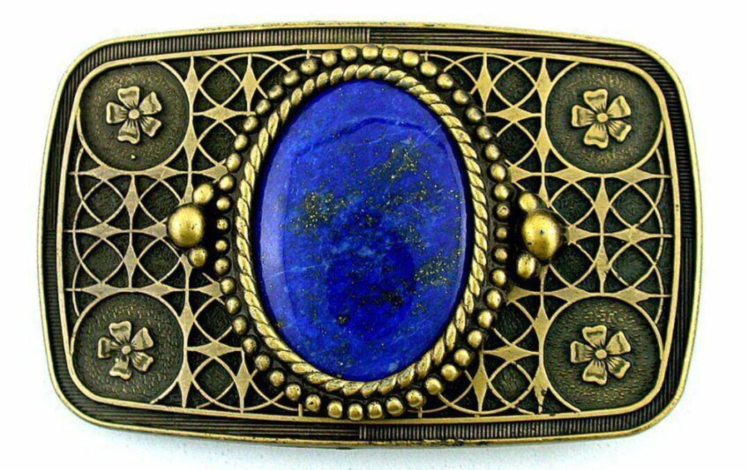 Cabochon Dentelle Plaqué Or 40x30mm - Pour Montage De Broche, Référence CF488, Neuf Sans Emballage