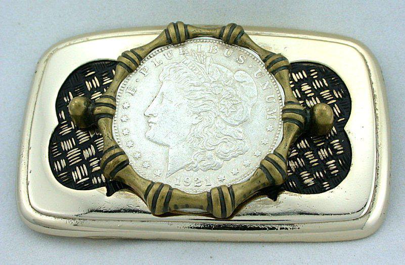 1921 Morgan Silver Dollar Belt Buckle - Etsy