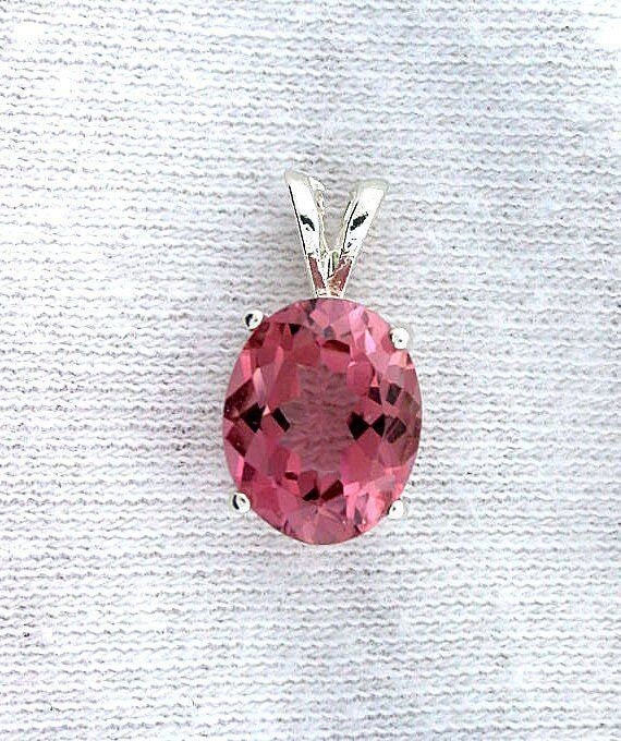 2.29 Carat 10x8 Oval AAA Red Pink Tourmaline Gemst