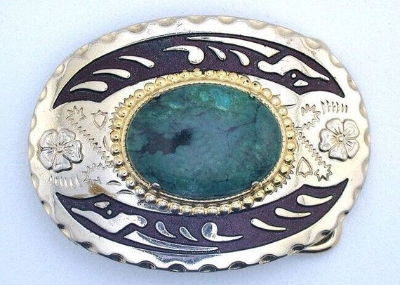 Sonoran Green Blue Turquoise 30x22 Oval Cabochon … - image 1