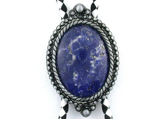 Oval Lapis Lazuli 40x30 Cabochon Gemstone Gem Bol… - image 1