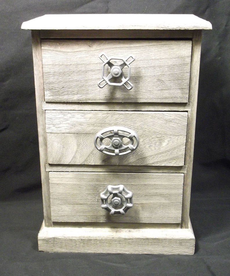 Gray Distressed Mini Dresser Chest Of Drawers Etsy