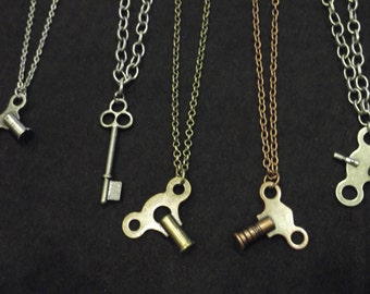 Steampunk style key pendants
