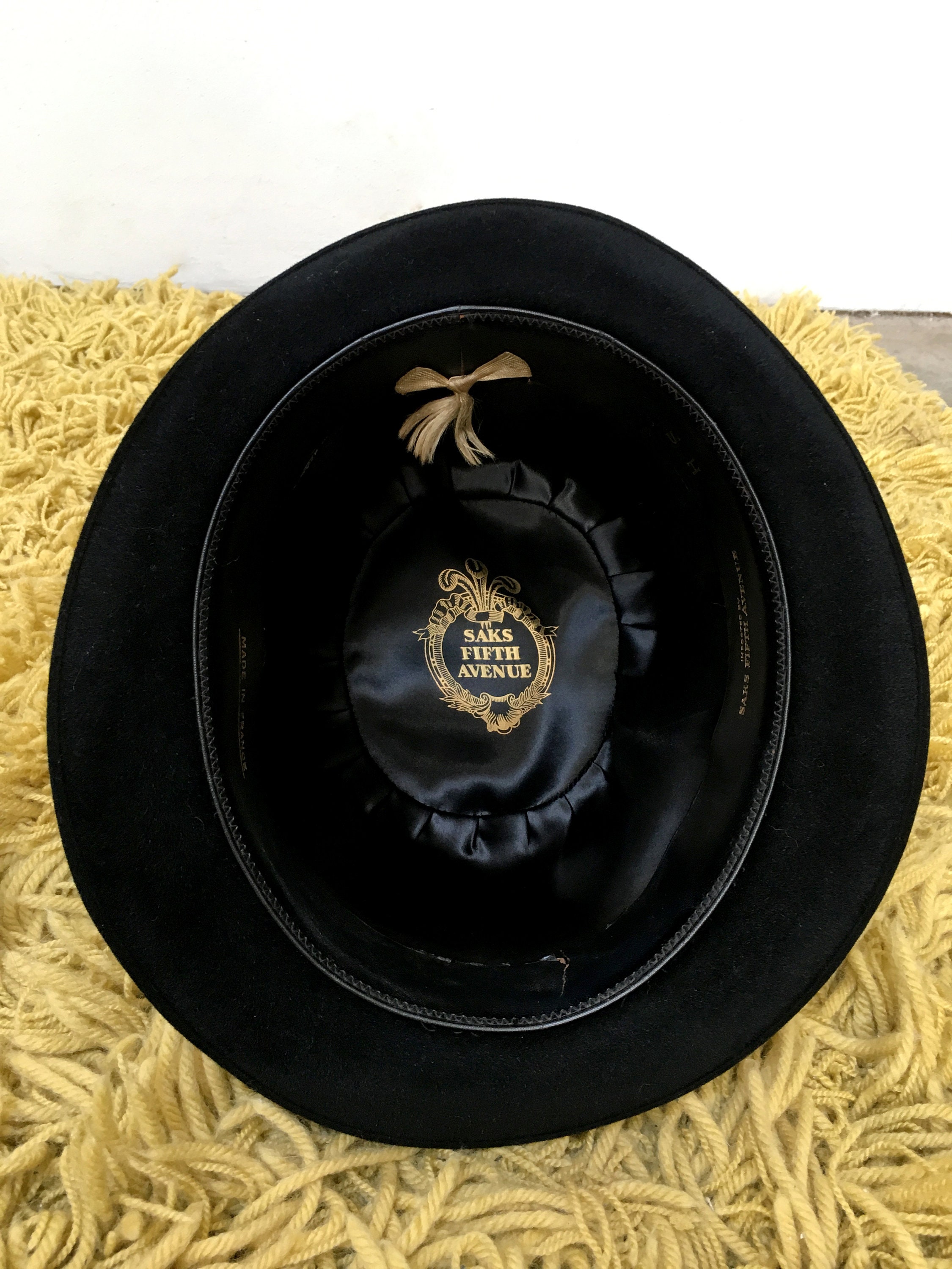 SAKS FIFTH AVENUE | Wool Fedora SAKS 5th Ave Black Wool Fedora Hat Ribbon | Mercari main image 3