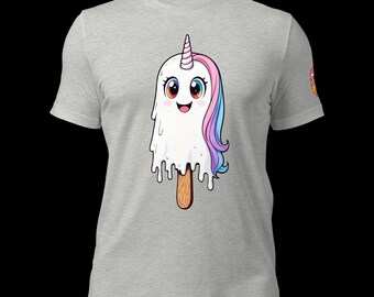 Melting Unicorn Ice Cream Pop T-Shirt – Unisex Funny Tee