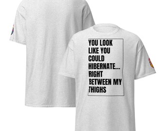Lustiges LGBT Bär T-Shirt - Hibernate Slogan, Gay Pride Tee