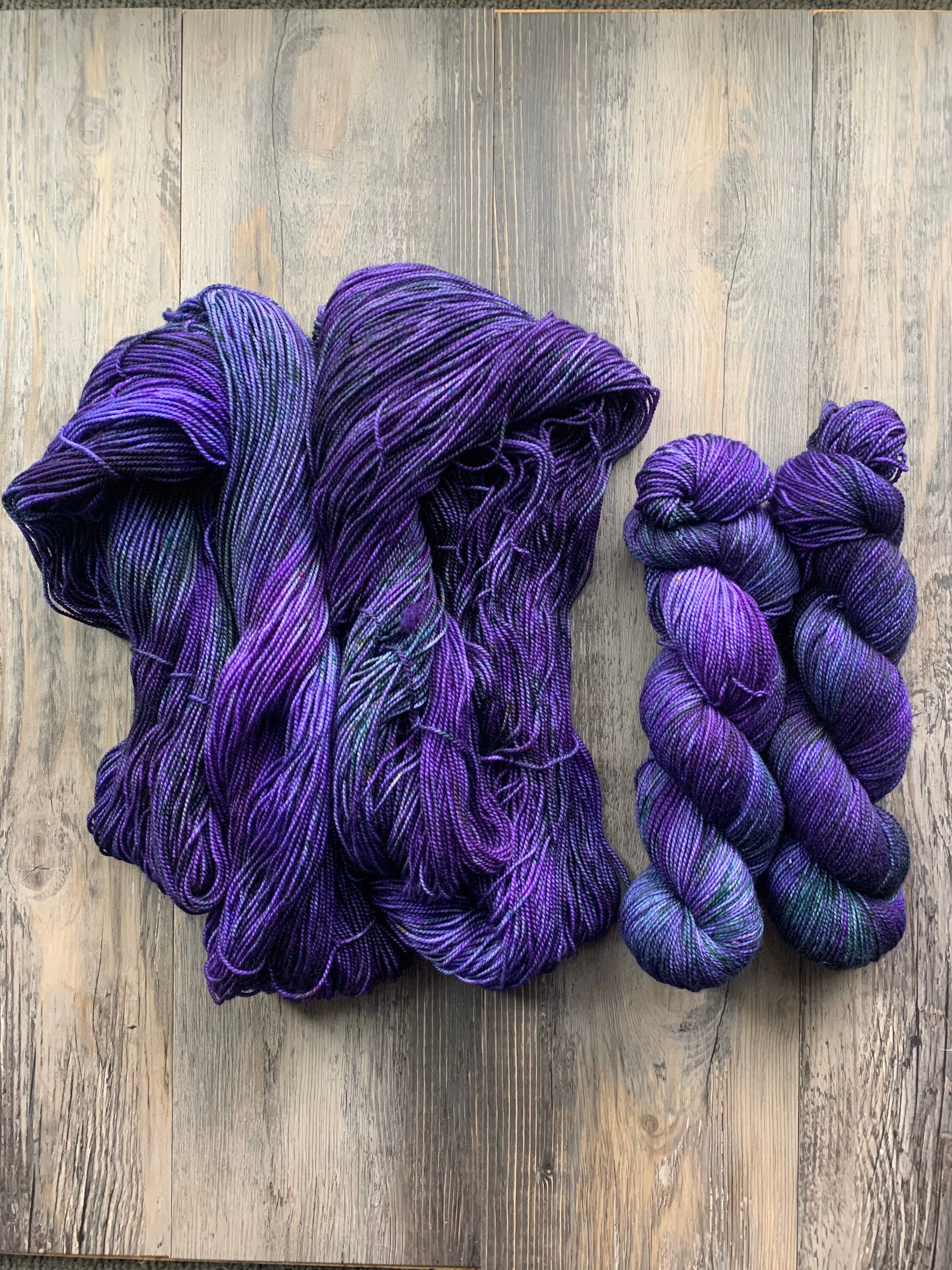 Eggplant Delight // Hand Dyed Yarn Etsy