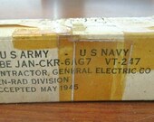 1940s Ken-Rad 6AG7 Vacuum Tube JAN CKR VT247 Military Black Glass New Old Stock
