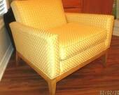 1950s HEYWOOD WAKEFIELD Living Room Arm CHAIR New Upholstery Mid Century Mod Eames Retro Thayer Knoll Teak Danish